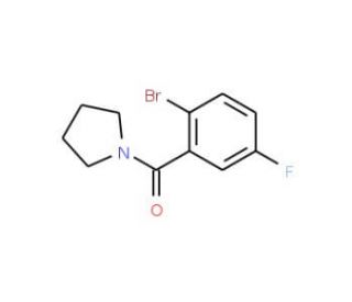2-(Pyrrolidine-1-carbonyl)-4-fluoro-1-bromobenzene (CAS 951884-12-1) - chemical structure image