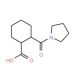 2-(Pyrrolidine-1-carbonyl)-cyclohexane-carboxylic acid (CAS 414872-66-5) - chemical structure image