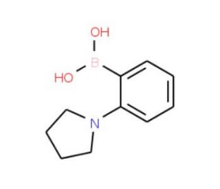 2-(Pyrrolidino)phenylboronic acid (CAS 948592-78-7) - chemical structure image