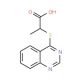 2-(Quinazolin-4-ylthio)propanoic acid - chemical structure image