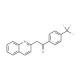 2-Quinolin-2-yl-1-[4-(trifluoromethyl)phenyl]-ethanone (CAS 283597-72-8) - chemical structure image