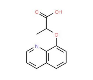 2-(Quinolin-8-yloxy)propanoic acid - chemical structure image