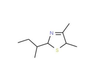 2-sec-Butyl-4,5-dimethyl-3-thiazoline (CAS 65894-82-8) - chemical structure image