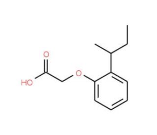 (2-sec-butylphenoxy)acetic acid (CAS 76343-98-1) - chemical structure image