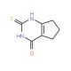 2-Sulfanyl-6,7-dihydro-5H-cyclopenta[d]pyrimidin-4-ol - chemical structure image