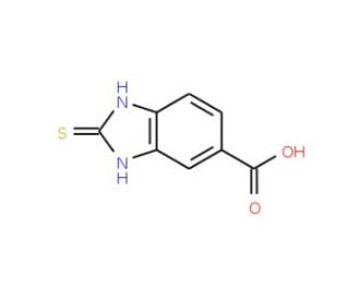 2-sulfanylidene-2,3-dihydro-1H-1,3-benzodiazole-5-carboxylic acid (CAS 58089-25-1) - chemical structure image