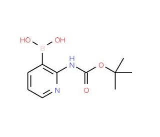 2-(t-Butoxycarbonylamino)pyridine-3-boronic acid (CAS 863753-35-9) - chemical structure image