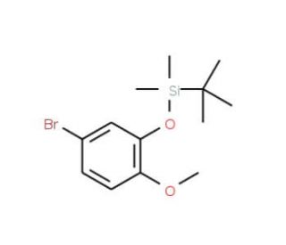 2-(t-Butyldimethylsilyloxy)-4-bromoanisole (CAS 177329-71-4) - chemical structure image