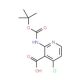 2-(tert-Butoxycarbonylamino)-4-chloronicotinic acid (CAS 1021339-32-1) - chemical structure image
