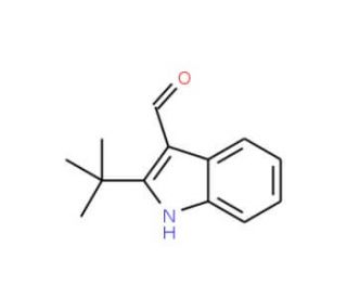 2-tert-Butyl-1H-indole-3-carbaldehyde (CAS 29957-81-1) - chemical structure image