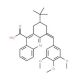 2-tert-Butyl-4-(3,4,5-trimethoxy-benzylidene)-1,2,3,4-tetrahydro-acridine-9-carboxylic acid - chemical structure image