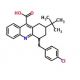 2-tert-Butyl-4-(4-chloro-benzylidene)-1,2,3,4-tetrahydro-acridine-9-carboxylic acid - chemical structure image