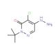2-(tert-Butyl)-4-chloro-5-hydrazino-3(2H)-pyridazinone - chemical structure image