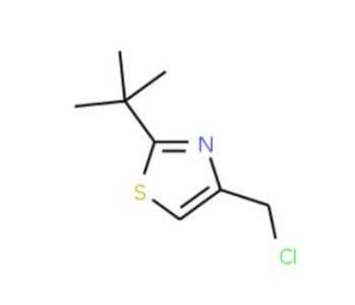 2-tert-butyl-4-(chloromethyl)-1,3-thiazole - chemical structure image