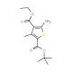 2-tert-butyl 4-ethyl 5-amino-3-methylthiophene-2,4-dicarboxylate - chemical structure image