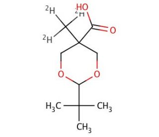 2-tert-Butyl-5-methyl-1,3-dioxane-5-carboxylic Acid-d3 - chemical structure image