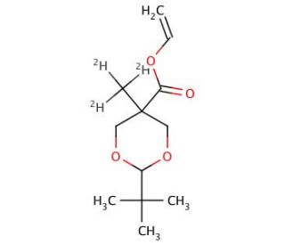 2-tert-Butyl-5-methyl-1,3-dioxane-5-carboxylic Acid Vinyl Ester-d3 - chemical structure image