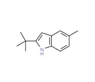 2-(tert-Butyl)-5-methyl-1H-indole (CAS 69622-41-9) - chemical structure image
