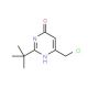 2-(tert-Butyl)-6-(chloromethyl)pyrimidin-4-ol (CAS 94171-08-1) - chemical structure image