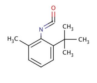 2-tert-Butyl-6-methylphenyl isocyanate (CAS 13680-30-3) - chemical structure image