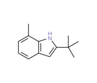 2-(tert-Butyl)-7-methyl-1H-indole (CAS 69622-42-0) - chemical structure image
