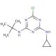 2-(tert-Butylamino)-4-chloro-6-cyclopropylamino-1,3,5-triazine (CAS 26737-71-3) - chemical structure image