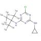 2-(tert-Butylamino)-4-chloro-6-cyclopropylamino-1,3,5-triazine-d9 - chemical structure image