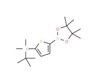 2-(tert-Butyldimethylsilyl)thiophene-5-boronic acid pinacol ester (CAS 1073371-74-0) - chemical structure image