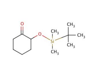 2-(tert-Butyldimethylsilyloxy)cyclohexanone (CAS 74173-08-3) - chemical structure image