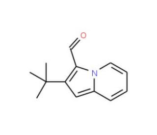 2-tert-Butylindolizine-3-carboxaldehyde (CAS 83164-31-2) - chemical structure image