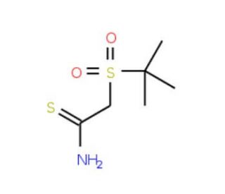 2-(tert-butylsulphonyl)ethanethioamide (CAS 175277-31-3) - chemical structure image
