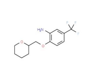 2-(Tetrahydro-2H-pyran-2-ylmethoxy)-5-(trifluoromethyl)aniline - chemical structure image