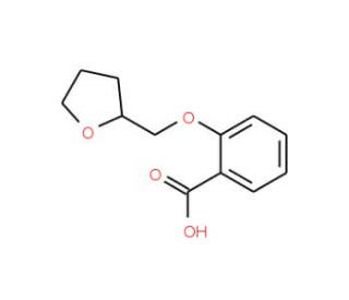 2-(tetrahydrofuran-2-ylmethoxy)benzoic acid - chemical structure image