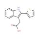 (2-thien-2-yl-1H-indol-3-yl)acetic acid - chemical structure image