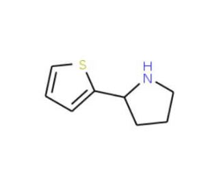 2-(Thien-2-yl)pyrrolidine (CAS 90090-64-5) - chemical structure image