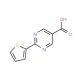 2-Thien-2-ylpyrimidine-5-carboxylic acid (CAS 916766-97-7) - chemical structure image