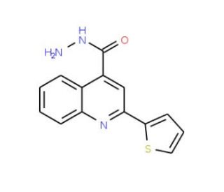 2-Thien-2-ylquinoline-4-carbohydrazide (CAS 39072-28-1) - chemical structure image