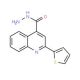 2-Thien-2-ylquinoline-4-carbohydrazide (CAS 39072-28-1) - chemical structure image