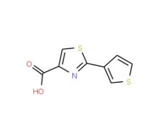 2-thien-3-yl-1,3-thiazole-4-carboxylic acid - chemical structure image