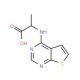 2-{thieno[2,3-d]pyrimidin-4-ylamino}propanoic acid - chemical structure image