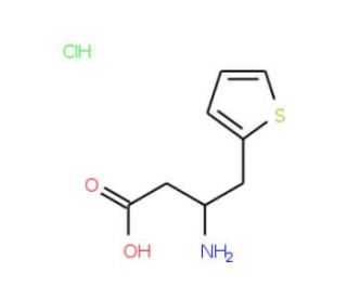 (2-Thienyl)-D-beta-homoalanine hydrochloride (CAS 269726-88-7) - chemical structure image