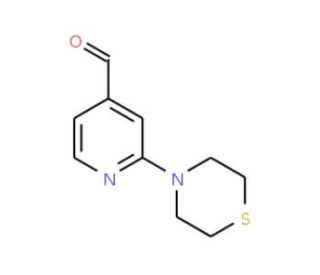 2-(Thiomorpholin-4-yl)pyridine-4-carboxaldehyde (CAS 898289-24-2) - chemical structure image