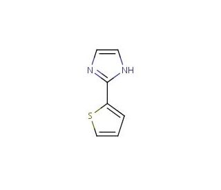 2-(thiophen-2-yl)-1H-imidazole (CAS 136103-77-0) - chemical structure image