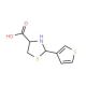 2-(thiophen-3-yl)-1,3-thiazolidine-4-carboxylic acid - chemical structure image