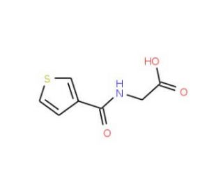 2-(thiophen-3-ylformamido)acetic acid - chemical structure image