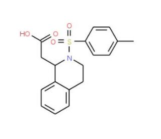 [2-(Toluene-4-sulfonyl)-1,2,3,4-tetrahydro-isoquinolin-1-yl]-acetic acid - chemical structure image