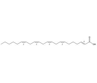 2-trans,7-cis,10-cis,13-cis,16-cis-Docosapentaenoic acid (CAS 205519-75-1) - chemical structure image