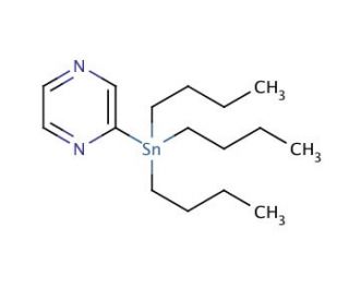 2-(Tributylstannyl)pyrazine (CAS 205371-27-3) - chemical structure image