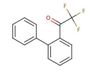 2-(Trifluoroacetyl)biphenyl (CAS 302912-29-4) - chemical structure image