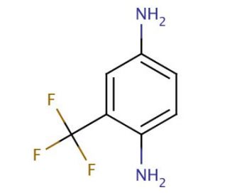 2-(Trifluoromethyl)-1,4-phenylenediamine (CAS 364-13-6) - chemical structure image